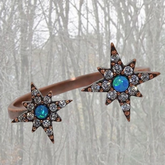 taylor swift arcade ring blue opal eyes folklore - Picture 1 of 16